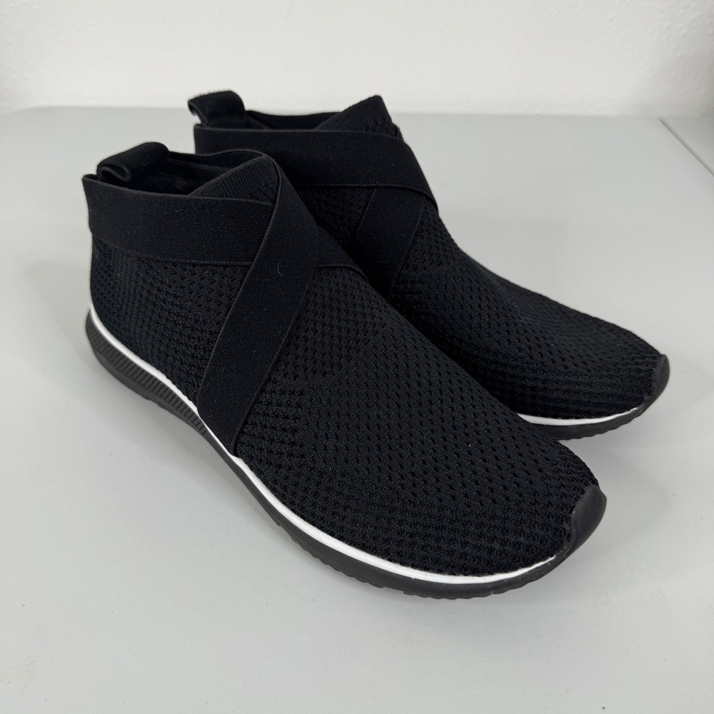 Eileen Fisher Zing Sustainable Stretch Knit Sneakers‎ in Black Size 8